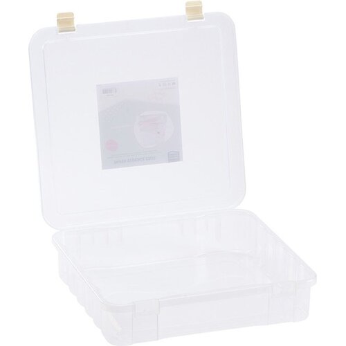 Flat storage box 38x29x6cm - Plastic - Transparent Flat storage box 38x29x6cm - Plastic - Transparent