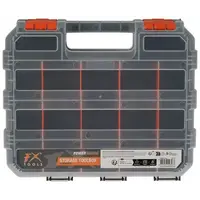 Estuche de almacenamiento FX Tools con separadores 32x27x8cm - Plástico - Negro