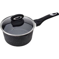 Kochtopf mit Deckel von Excellent Houseware, 16 cm, Aluminium, Silber