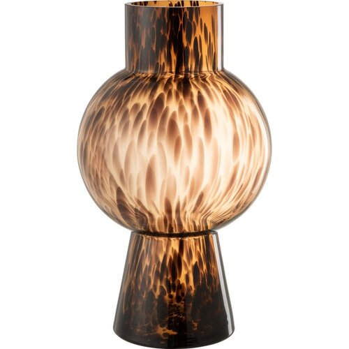 Glazen vaas 46cm - Glas - Bruin