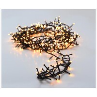 Microcluster kerstverlichting 400 LED 8m - Kunststof - Groen