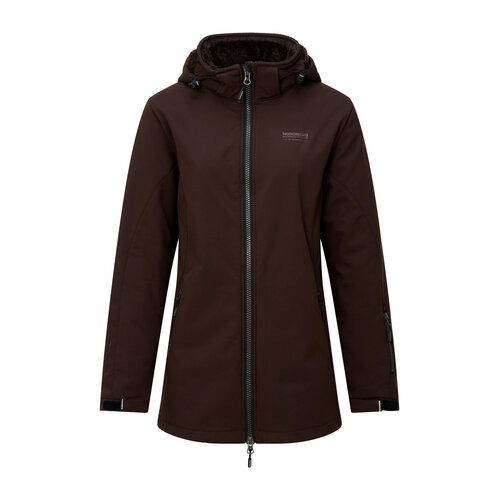Nordberg Nordberg Tiara softshell jas dames - Bruin