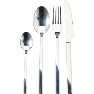 16-piece Stainless Steel Cutlery Set - Silver 16-piece Stainless Steel Cutlery Set - Silver