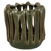 PTMD Luci Ceramic Windlight - Nero