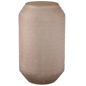 PTMD PTMD Malia Vaas van glas 32cm - Beige PTMD PTMD Malia Vaas van glas 32cm - Beige