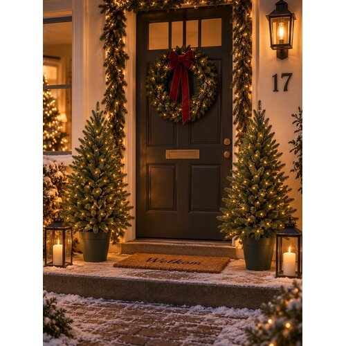 XMS-Trees Albero di Natale artificiale XMS-Trees da 105 cm in vaso - con LED inclusi XMS-Trees Albero di Natale artificiale XMS-Trees da 105 cm in vaso - con LED inclusi