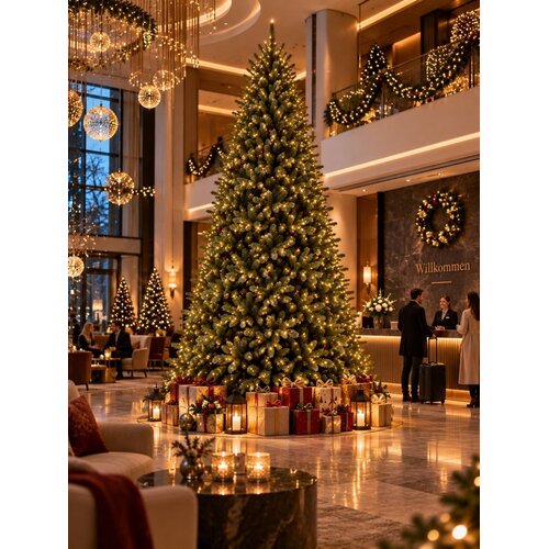 XMS-Trees Albero di Natale artificiale XMS-Trees Jasper H360 x Ø205 cm - include LED - Aspetto naturale e folto - Ignifugo XMS-Trees Albero di Natale artificiale XMS-Trees Jasper H360 x Ø205 cm - include LED - Aspetto naturale e folto - Ignifugo