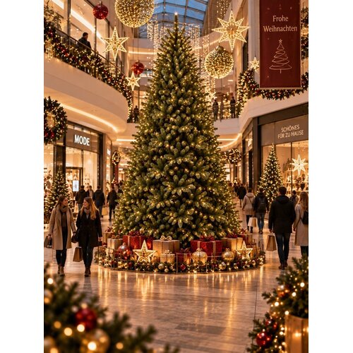 XMS-Trees Albero di Natale artificiale XMS-Trees Jasper H450 x Ø240 cm - include LED - Aspetto naturale e folto - Ignifugo XMS-Trees Albero di Natale artificiale XMS-Trees Jasper H450 x Ø240 cm - include LED - Aspetto naturale e folto - Ignifugo