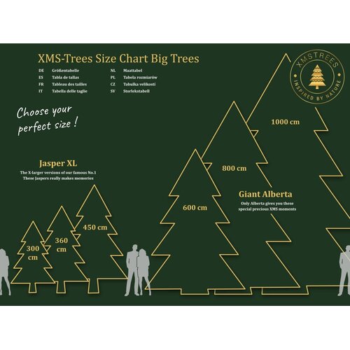 XMS-Trees XMS-Trees Gigantische Kunstkerstboom Alberta H600 x Ø265 cm - inclusief LED - Brandvertragend XMS-Trees XMS-Trees Gigantische Kunstkerstboom Alberta H600 x Ø265 cm - inclusief LED - Brandvertragend