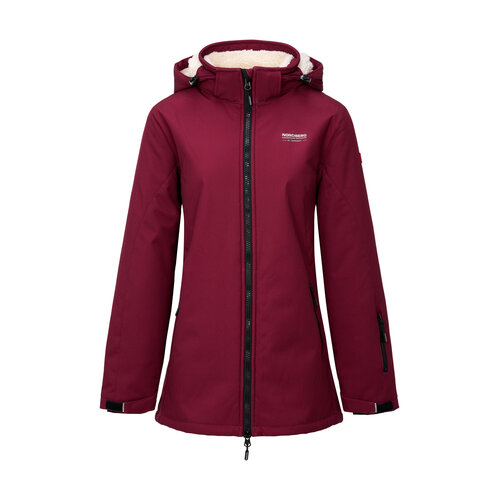 Nordberg Nordberg Teddy Softshell Jas Dames Bordeaux Nordberg Nordberg Teddy Softshell Jas Dames Bordeaux