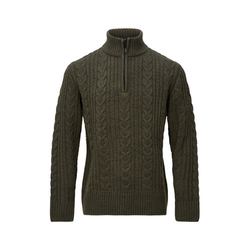 Nordberg Nordberg Kol Sweater Halve Rits Heren Army Nordberg Nordberg Kol Sweater Halve Rits Heren Army