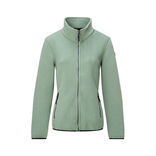 Nordberg Cardigan in pile Nordberg Agnes da donna, colore verde alle erbe Nordberg Cardigan in pile Nordberg Agnes da donna, colore verde alle erbe
