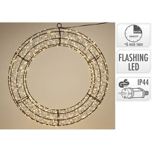 LED Kerstkrans Ring Warm-Wit Ø50 cm LED Kerstkrans Ring Warm-Wit Ø50 cm