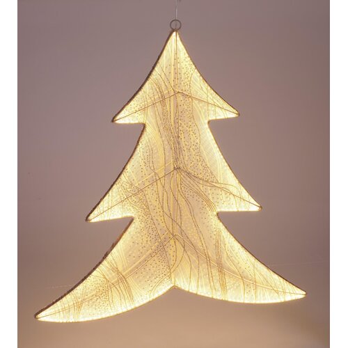 Verlichte Kerstboom Goud 260x LED 53x56 cm Verlichte Kerstboom Goud 260x LED 53x56 cm