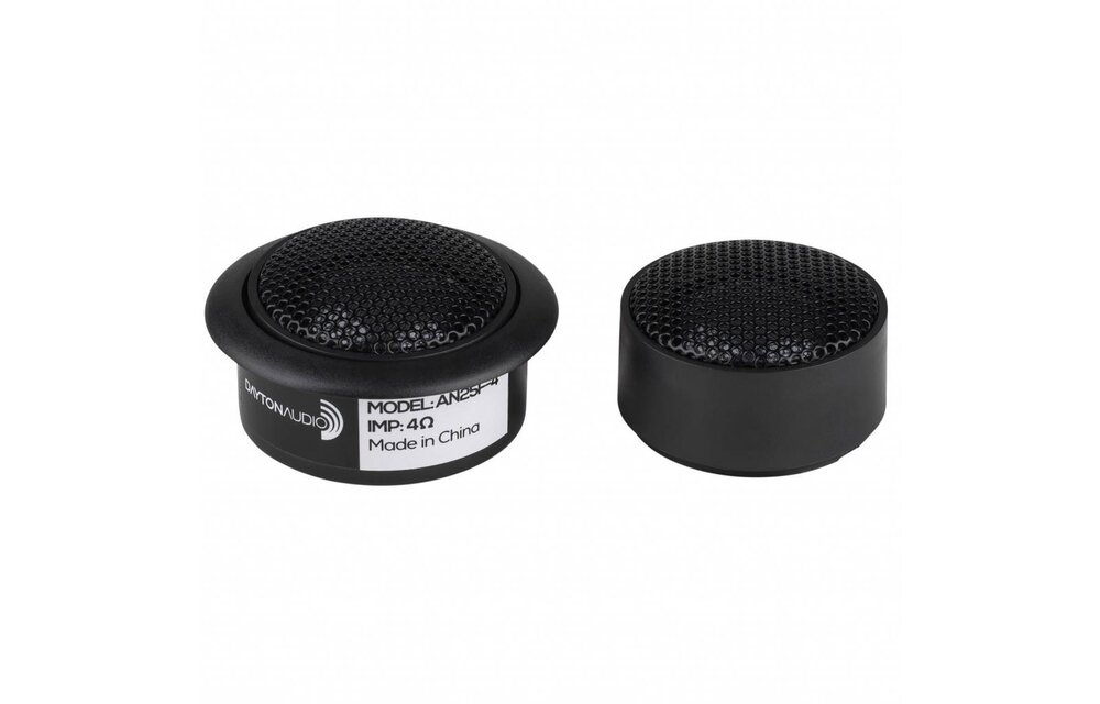 AN25F-4 1" Soft Dome Neodymium Car Audio Tweeter Pair 4 Ohm