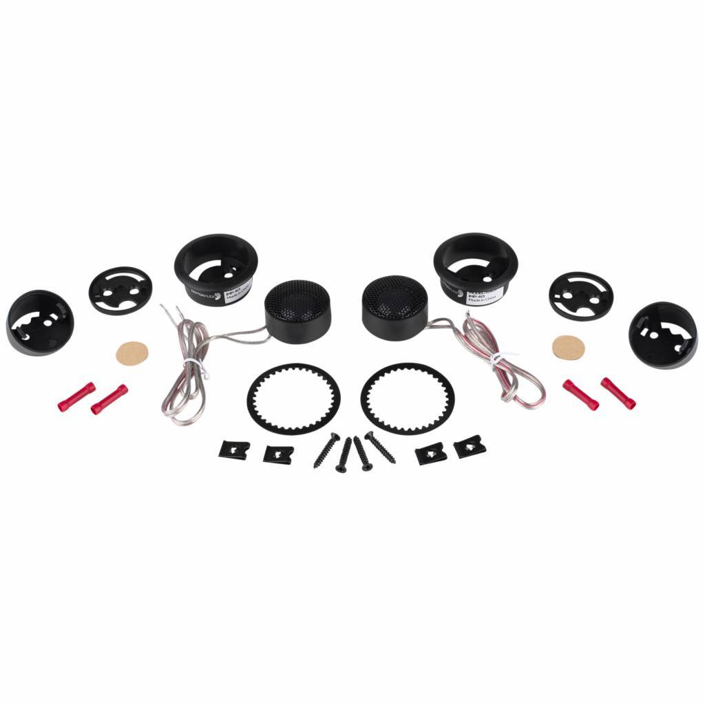 AN25F-4 1" Soft Dome Neodymium Car Audio Tweeter Pair 4 Ohm