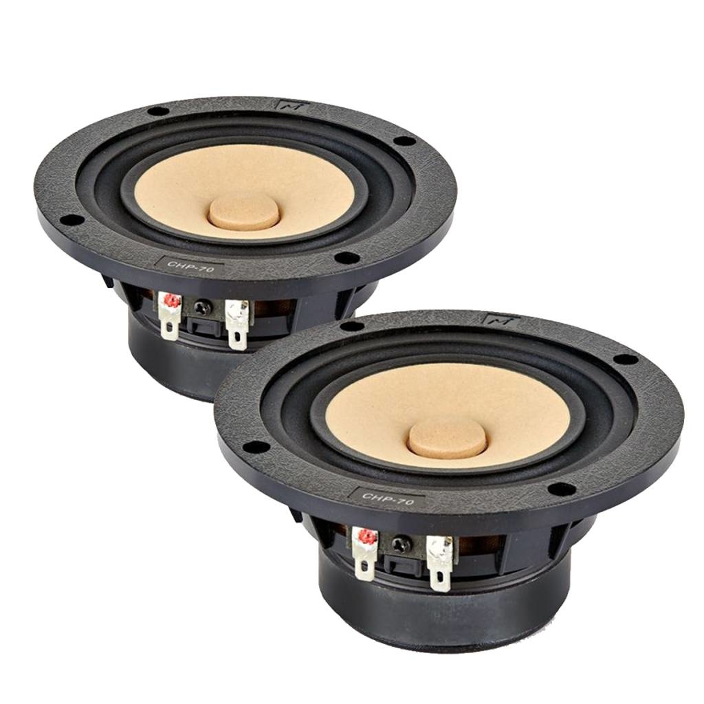 CHP-70-P  4" Full Range Paper Woofer Natural Matched Pair