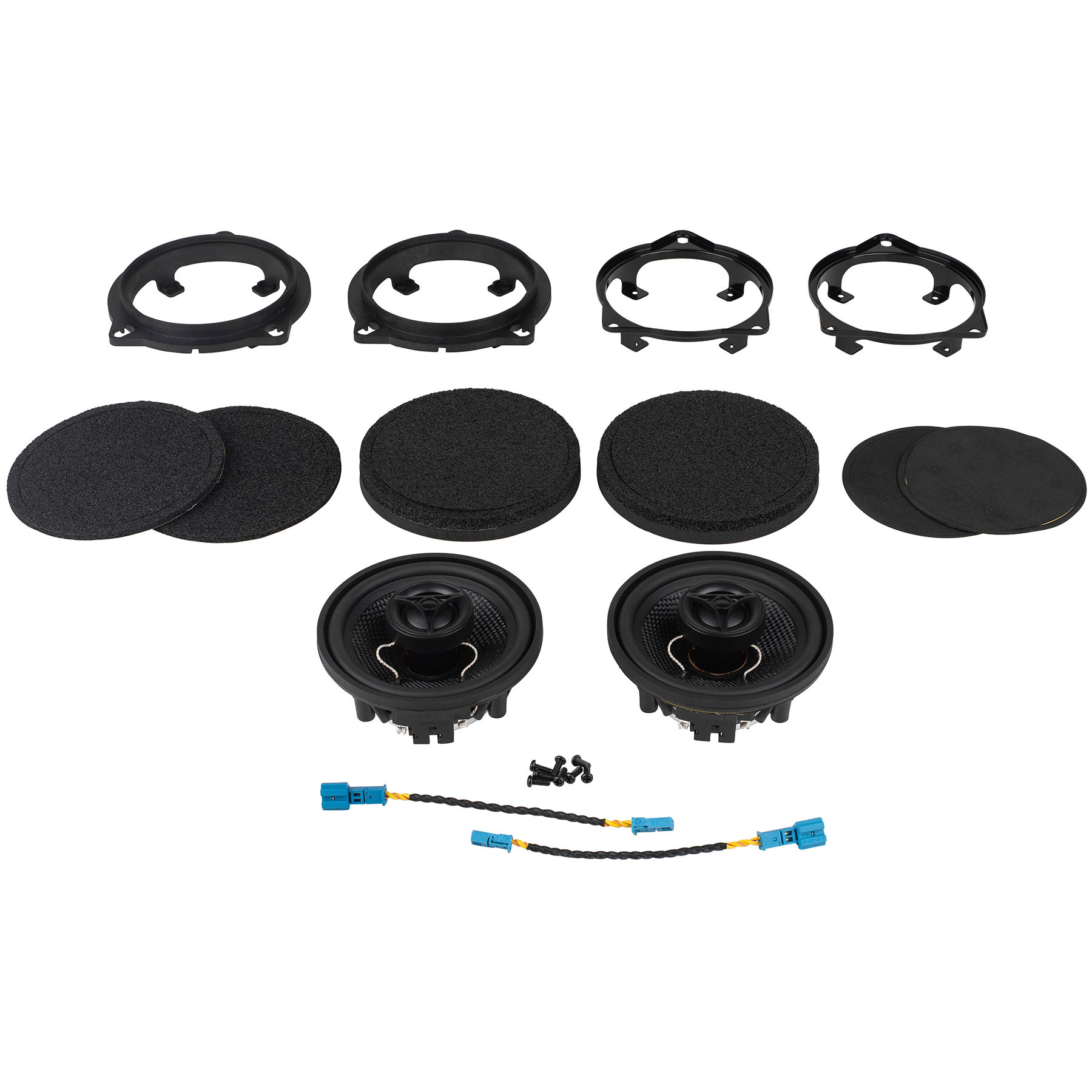 B100C-4 ASD Series 4" Glass Fiber Cone Coaxial Speaker Pair Upgrade Kit for Select BMW Models