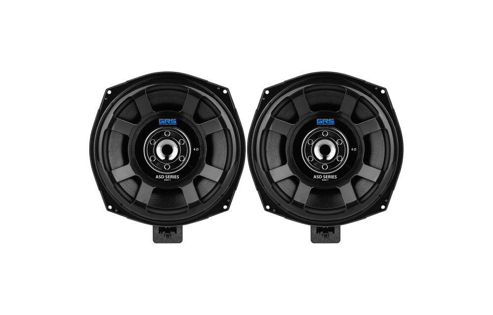 B200-4 ASD Series 8" Glass Fiber Subwoofer Speaker Pair Upgrade Kit for Select BMW Models 4 Ohms