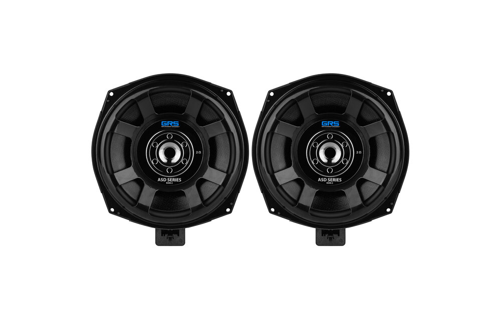 B200-2 ASD Series 8" Glass Fiber Subwoofer Speaker Pair Upgrade Kit for Select BMW Models 2 Ohms