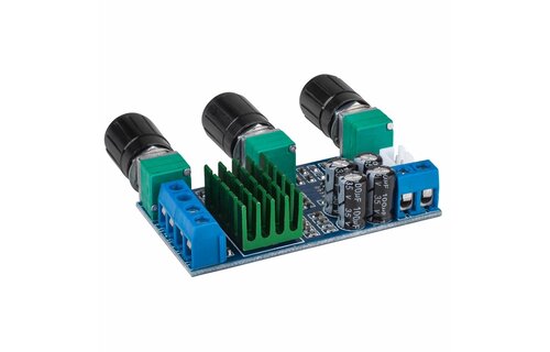 2 x 50W Class D Stereo Amplifier Board with Volume and Tone Controls - TPA3116D2