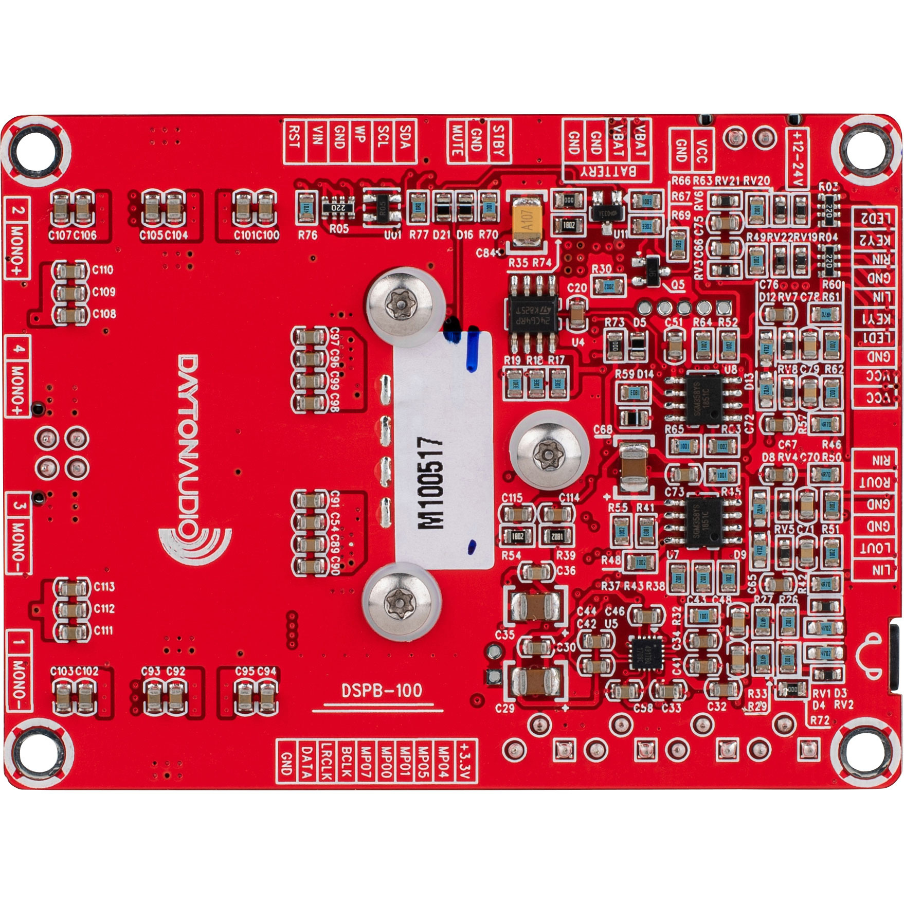 DSPB-100 100W Class D Mono Audio Amplifier Board with DSP