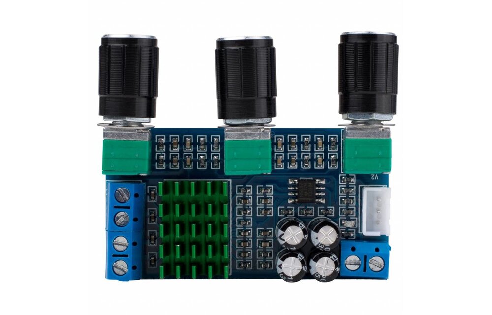 2 x 50W Class D Stereo Amplifier Board with Volume and Tone Controls - TPA3116D2