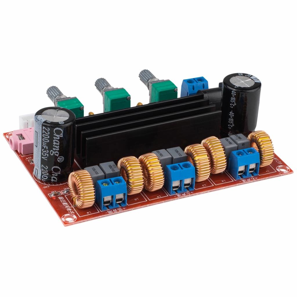 2 x 50W + 100W Class D 2.1 Amplifier Board with Volume Controls - TPA3116D2