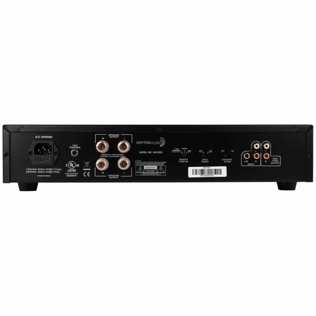 SA1000 Subwoofer Amplifier Rack Mountable