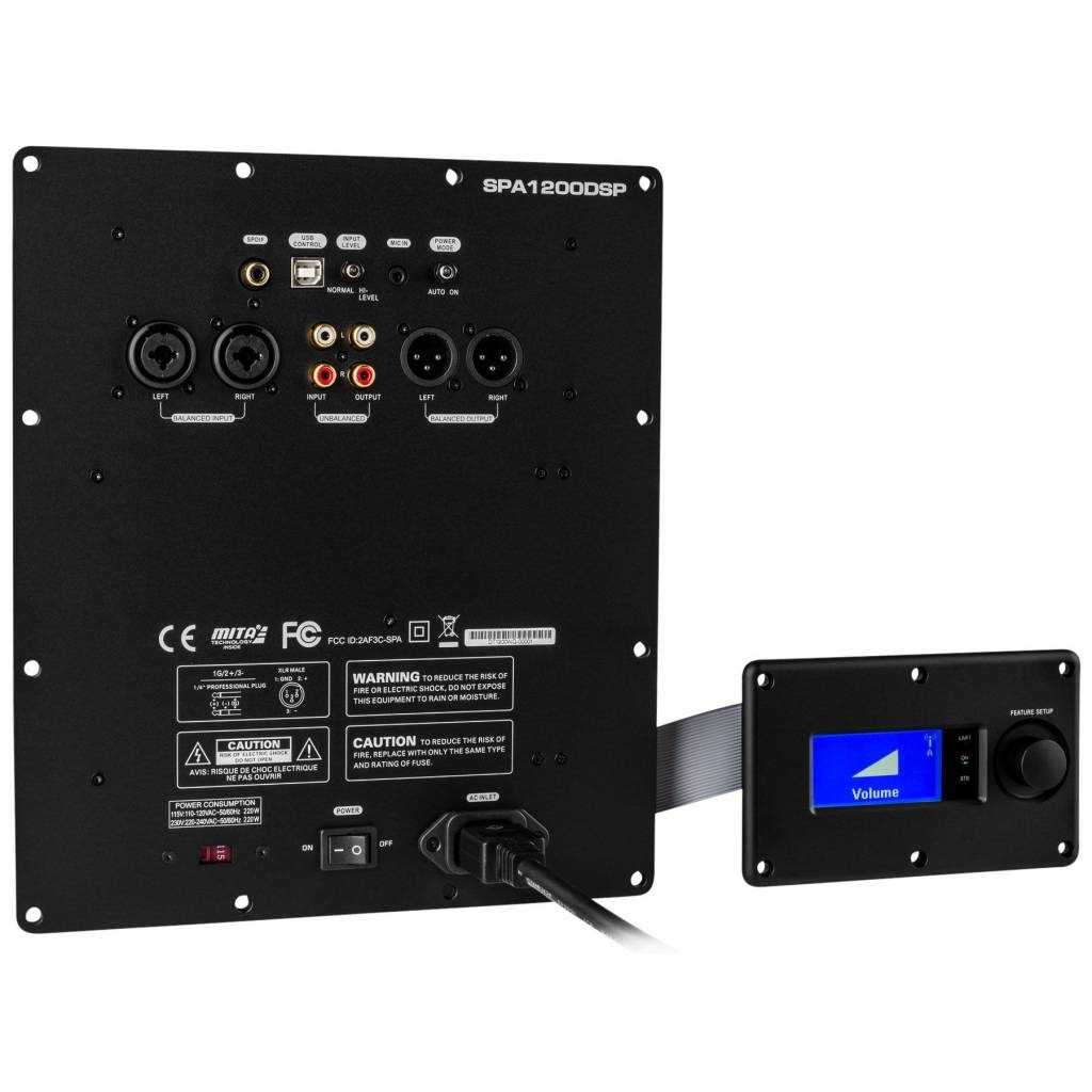 SPA1200DSP 1200W Subwoofer Amplifier with DSP