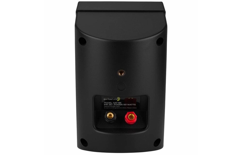 SAT-BK 3-3/4" 2-Way Satellite Speaker Pair Black