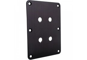 DBPP-BK Double Binding Post Plate Black Anodized