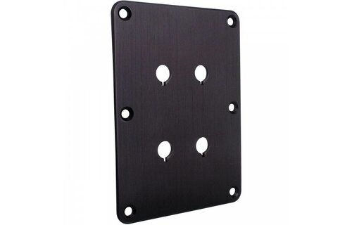 DBPP-BK Double Binding Post Plate Black Anodized
