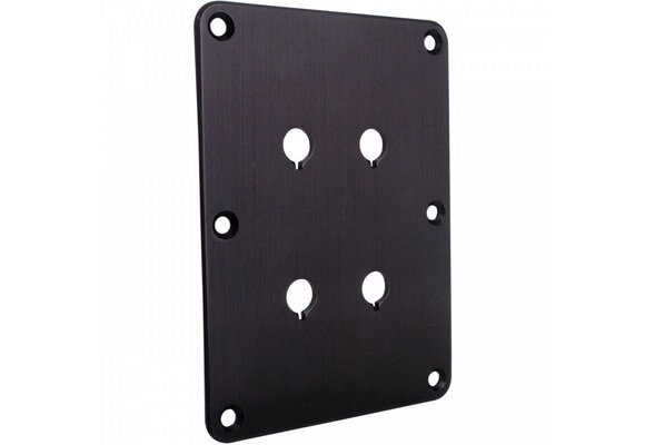 DBPP-BK Double Binding Post Plate Black Anodized