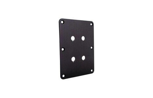 DBPP-BK Double Binding Post Plate Black Anodized
