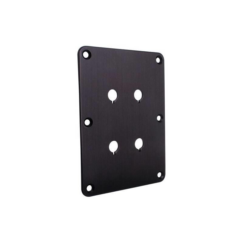 DBPP-BK Double Binding Post Plate Black Anodized