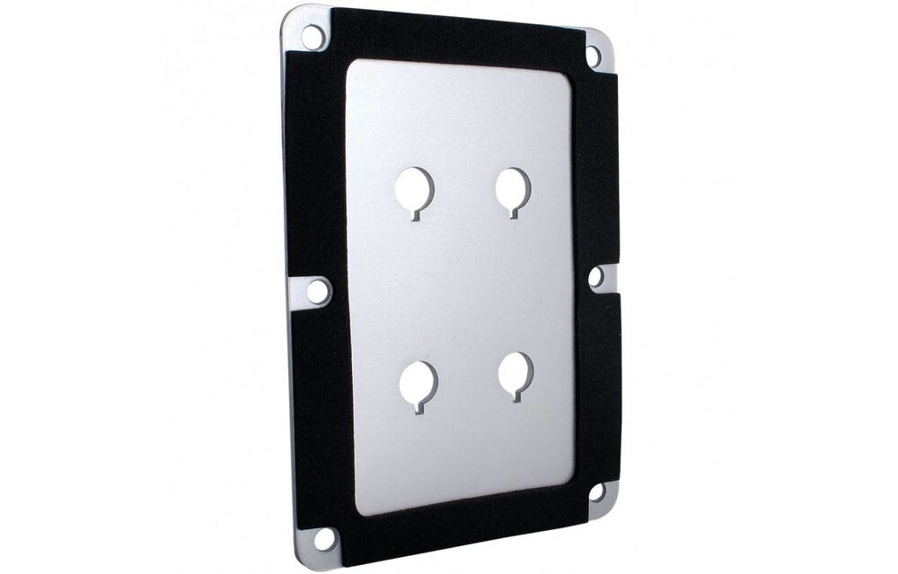 DBPP-SI Double Binding Post Plate Silver Anodized