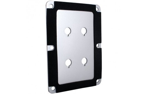 DBPP-SI Double Binding Post Plate Silver Anodized