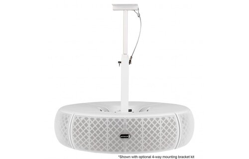 QS204W-4 Quadrant 70V / 100V Indoor/Outdoor Speaker Pair with 4 Ohm Bypass - White