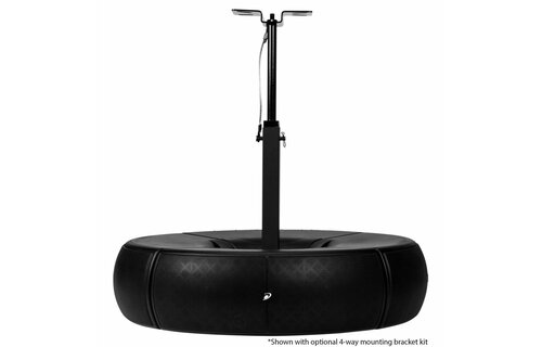 QS204-4 Quadrant 70V / 100V Indoor/Outdoor Speaker Pair with 4 Ohm Bypass - Black