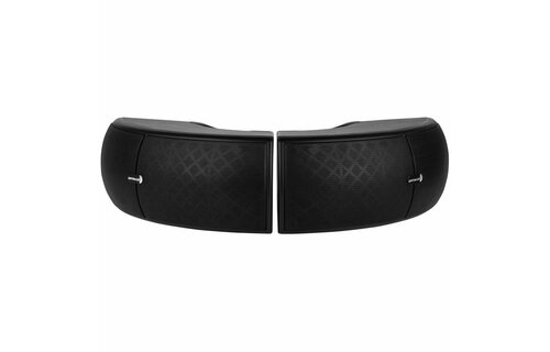 QS204-4 Quadrant 70V / 100V Indoor/Outdoor Speaker Pair with 4 Ohm Bypass - Black