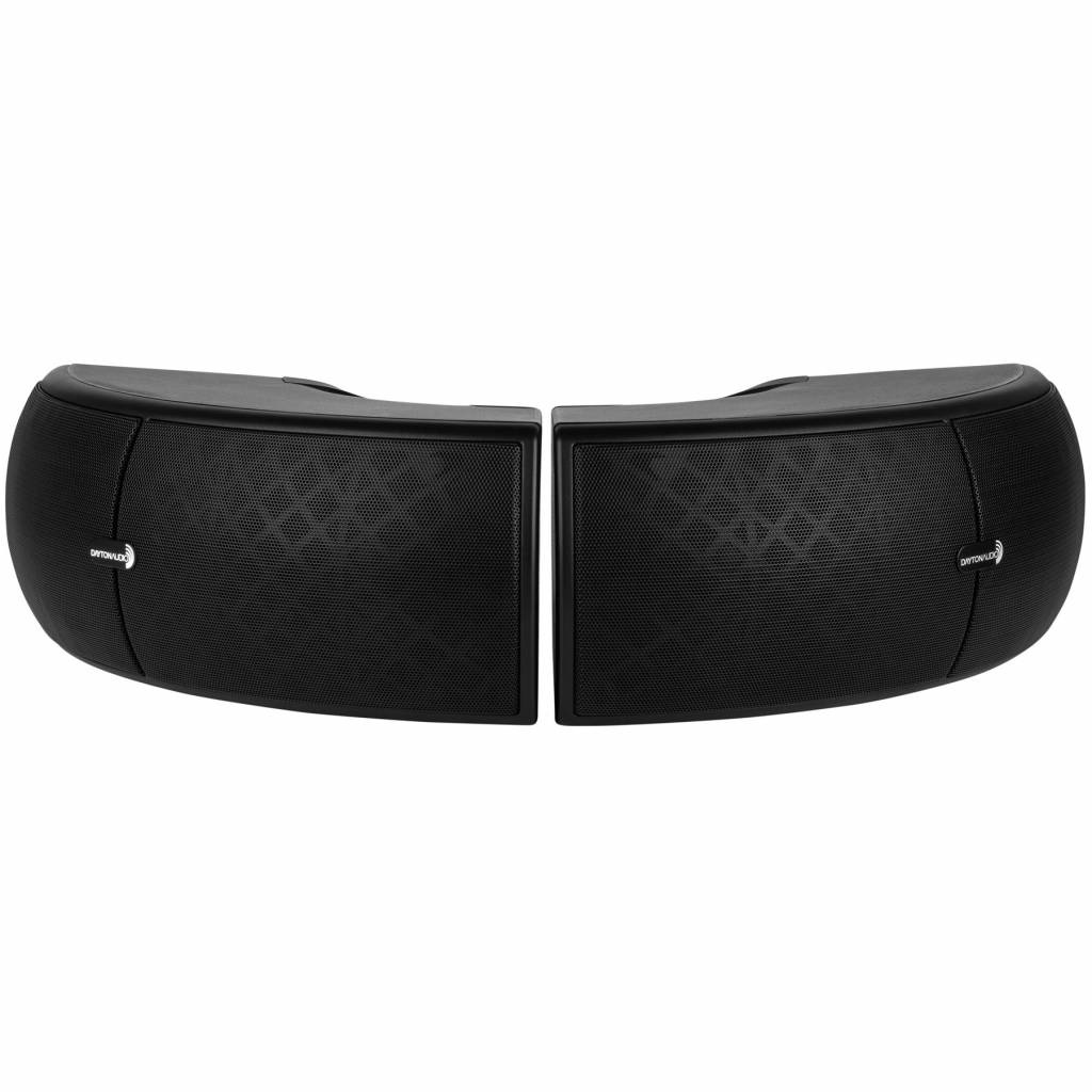 QS204-4 Quadrant 70V / 100V Indoor/Outdoor Speaker Pair with 4 Ohm Bypass - Black