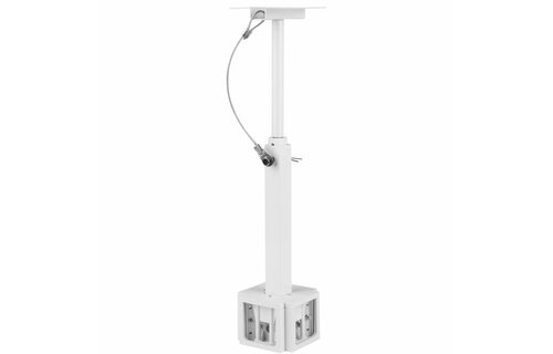 QS204PBW 4-Way Pole Mount Speaker Bracket for QS204W-4 Quadrant Speakers - White
