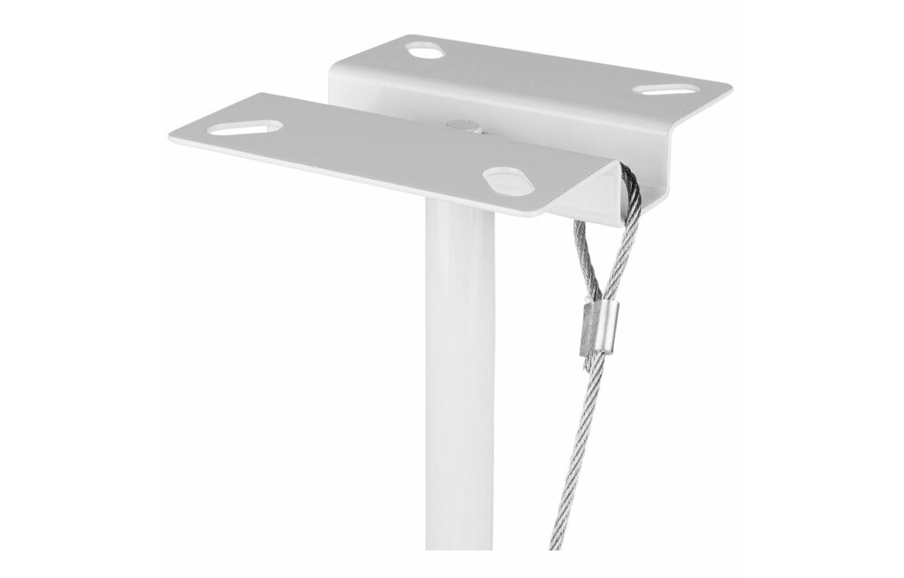 QS204PBW 4-Way Pole Mount Speaker Bracket for QS204W-4 Quadrant Speakers - White