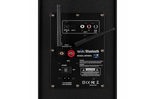 WF60PA 60W Class D Full Range 2.1 Plate Amplifier with Wi-Fi and Bluetooth 4.0 aptX