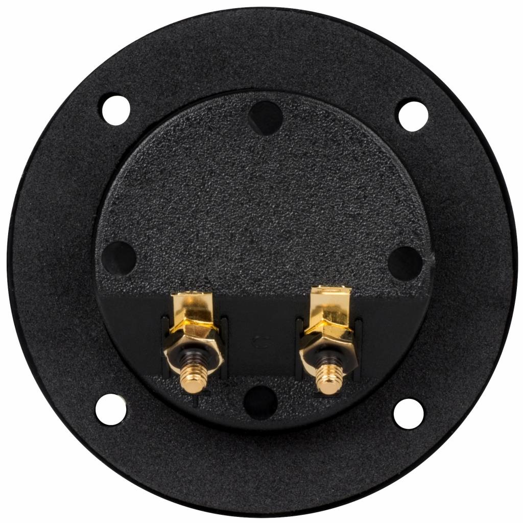 Round Speaker Terminal Cup 2-15/16" Gold Banana Binding Post