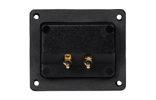 Gold Recessed 5-Way Banana Speaker Terminal Cup Rectangle