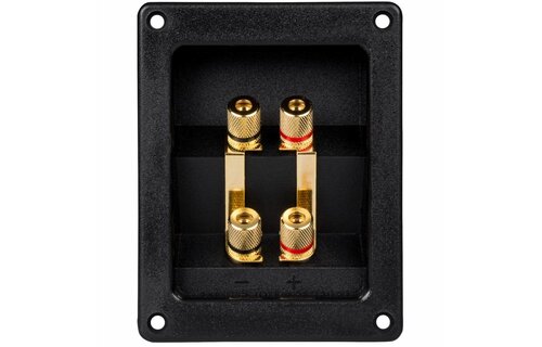 Bi-Amp Speaker Terminal Cup Gold Banana Binding Post