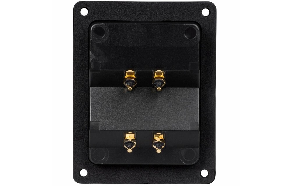 Bi-Amp Speaker Terminal Cup Gold Banana Binding Post