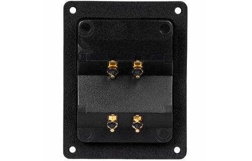 Bi-Amp Speaker Terminal Cup Gold Banana Binding Post